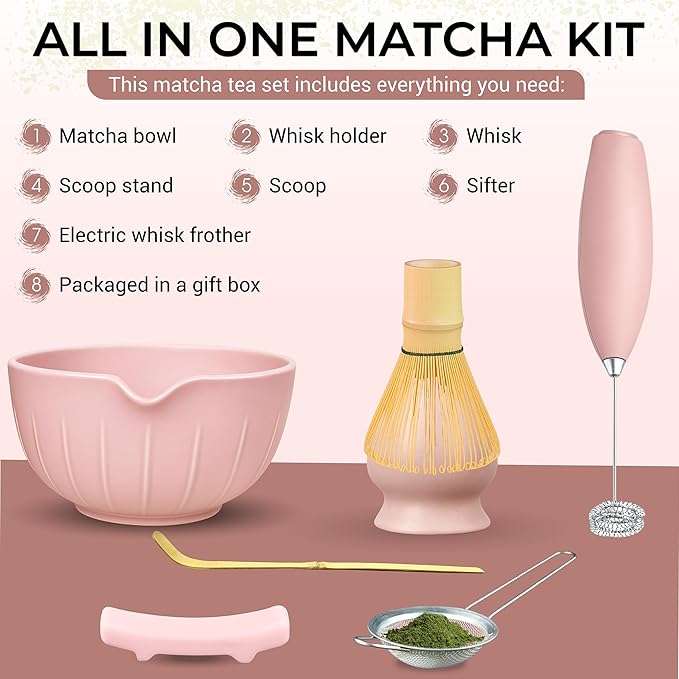 Matcha Whisk Set with Matcha Bowl - Image 2