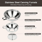 Canning Funnel with Strainer, Wide Mouth Canning Funnels - Image 5