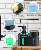 Hand Soap and Dish Soap Dispenser Set - Image 3