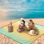 WIWIGO Beach Blanket Waterproof Sandproof Beach Mat 79" X 83"/10'x9'for 2-8 - Image 5