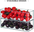Hudgan 8 Pack Clear Plastic Drawer Organizers Set, Stackable Deep Drawer - Image 6