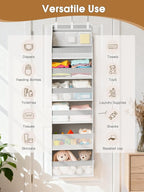 Criusia 2 Pack Over The Door Organizer, Heavy-Duty 6-Shelf Hanging Storage - Image 6