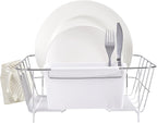 Sweet Home Collection 2 Piece Dish Drying Rack Set Drainer - Image 3