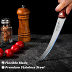 TAN REN 7-Inch Stainless Steel Boning Knife, Meat Cutting Knife - Image 3