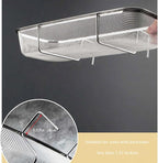 Stainless Steel Side Sink Drain Strainer Basket, Corner Hanging Sink Strainer - Image 5