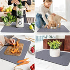 WISELIFE Dish Drying Mat Super Absorbent Drying Mat Large Dish Drying Mats - Image 7