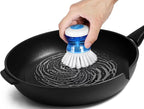 Dish Brush with Soap Dispenser, Firm Bristles Dish Scrubber - Image 6