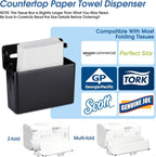 Countertop Paper Towel Dispenser, Large Capacity, Non-Slip Base, Compatible - Image 5