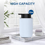 Ceramic Foaming Soap Dispenser, 12 oz Bathroom Foam Hand Soap Dispenser - Image 6