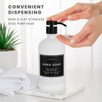 Hand and Dish Soap Dispenser for Kitchen and Bathroom, Stainless Steel Pumps - Image 4