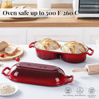 Cast Iron Bread Pan with Lid, Mini Enamel Sourdough Baking Dutch Oven Pot - Image 4