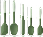 Silicone Spatula Set, 5 Piece Food Grade Rubber Spatulas - Image 2