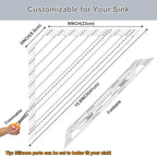 HANZENMA Triangular Sink Rack, Foldable Sink Drying mat, Heat-Resistant - Image 2