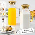 2 Pack 2 Liters/68 oz Square Glass Pitcher - Image 3