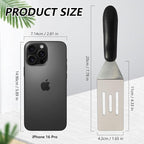 【2 Pack】 Small Metal Spatula Set, Mini Stainless Steel Serving Spatulas - Image 3