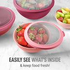 Zulay Kitchen 12 Piece Plastic Mixing Bowls - Image 5