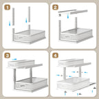 2 Pack 18.5IN-Depth Under Sink Organizer - Image 5