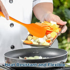 Irenare 65 Pcs Mini Silicone Spatulas Bulk 8.3 Inch Heat Resistant Scrapers - Image 4