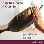 Anolon Advanced Home Hard Anodized Nonstick Wok/Stir Fry Pan 12 Inch - Image 3