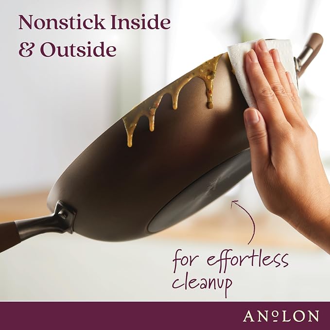 Anolon Advanced Home Hard Anodized Nonstick Deep Frying Skillet - Image 5