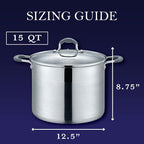 CONCORD Stainless Steel Stock Pot - Image 2
