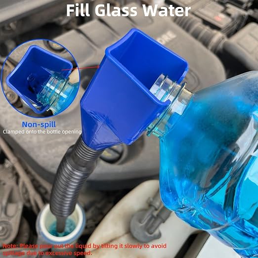 4PCS Funnels for Automotive Use, Retractable Auto Fuel Funnel for Oil Change - Image 5