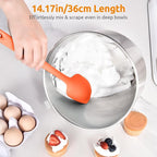 U-Taste Extra-Long 600ºF Heat Resistant Spatula Spoon: 14" Silicone Spoonula - Image 5
