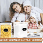 PRAKI Large Airtight Food Storage Containers 5.2L / 195oz, Baking Supplies - Image 6