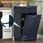 Single 10 Gallon Tilt Out Trash Can Cabinet - Image 4