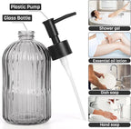 2 Pack 11oz Glass Soap Dispenser - Image 2
