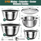Stainless Steel Mixing Bowls Set - Image 6