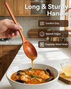 8Pcs Small Wooden Spoons for Eating, Wood Honey Spoon for Tea, Coffee&Soup - Image 5