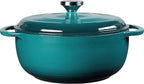 Lodge 4.5 Quart Enameled Cast Iron Dutch Oven - Image 2