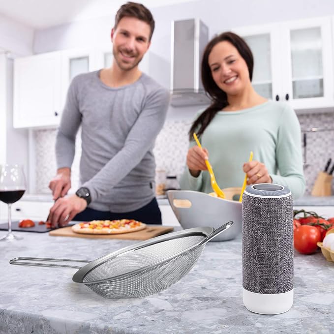 Walfos 6.95 Inch Fine Mesh Strainers, Premium Stainless Steel Colanders and - Image 6