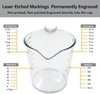 2 Cup Measuring Cup, Laser-Etched oz/cup/mL/Tbsp, Plastic Measuring Cup - Image 7