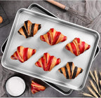 Baking Sheet Set of 2, Wildone Stainless Steel Baking Tray Cookie Pan, Size 20 - Image 6