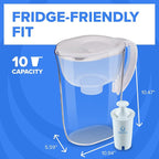 Brita 10 Cup Water Filter Pitcher, Copper and More, Includes 1 Brita Plus Filter - Image 7