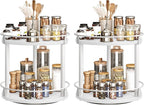 YATINEY Spice Rack, 2-Tier Turntable Organizer - Image 8