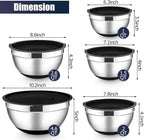 E-far Stainless Steel Mixing Bowls - Image 2