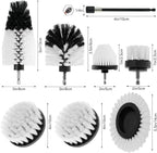 8 Pcs Drill Brush Attachment Set, Power Cleaning Scrub Brush Kit - Image 2