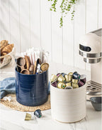 Large Utensil Holder for Kitchen Counter, 7.3” Ceramic Cooking Utensil Crocks - Image 4