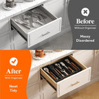 Lifewit Utensil Organizer for Kitchen Drawers, Expandable Cooking Utensil Tray - Image 7