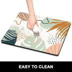 Rnivvi Dish Drying Mat for Kitchen Counter, 16 x 18" Cute Boho Theme Absorbent - Image 6