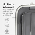 IRIS USA Dog Food Storage Container 54 lbs, Airtight Lid, 2-Cup Scoop, Double - Image 6