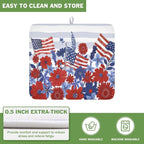 Patriotic Floral Dish Drying Mat - Image 5