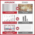 295-Piece Stainless Steel Roll Pin Assortment Kit - Image 5