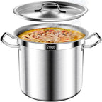 Stock Pot-20QT Stainless Steel Stockpot by AUFETQ