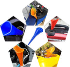 2 PCS Oil Funnel, Automotive Multi-Function Plastic Fuel Funnel - Image 4