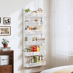 Pantry Door Organizers and Storage, 6-Tier Large Metal Heavy-Duty Frame Over - Image 5