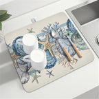 Nautical Coastal Dish Drying Mat - Image 7